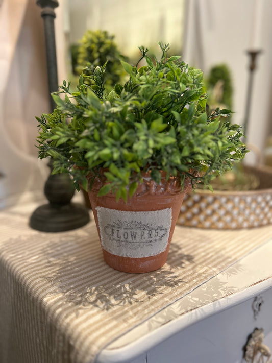 FF#013 Terra-cotta/Rectangle/Flowerstamp